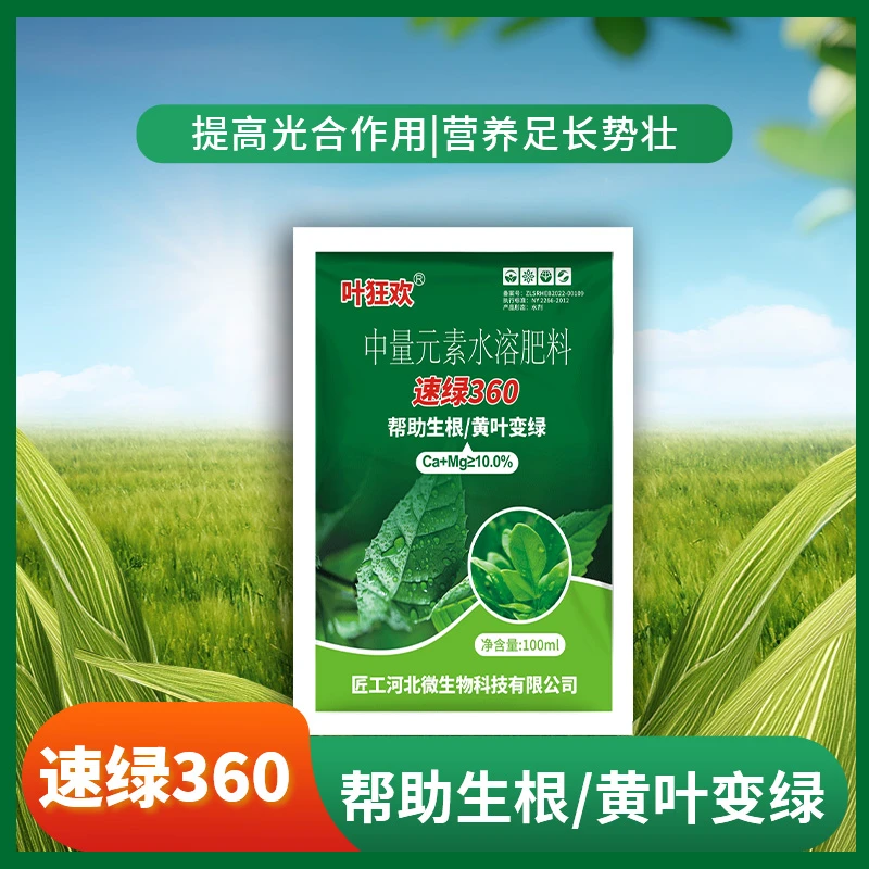 速绿360帮助生根黄叶变绿提苗壮棵改善黄叶快速生根