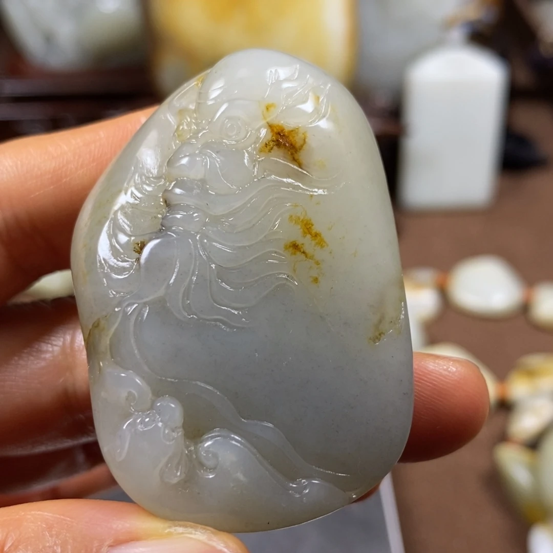 和田玉未镶嵌挂件