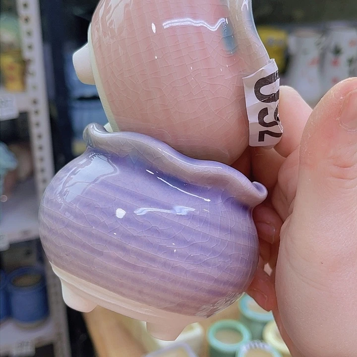 红陶陶瓷花盆当场满12包邮