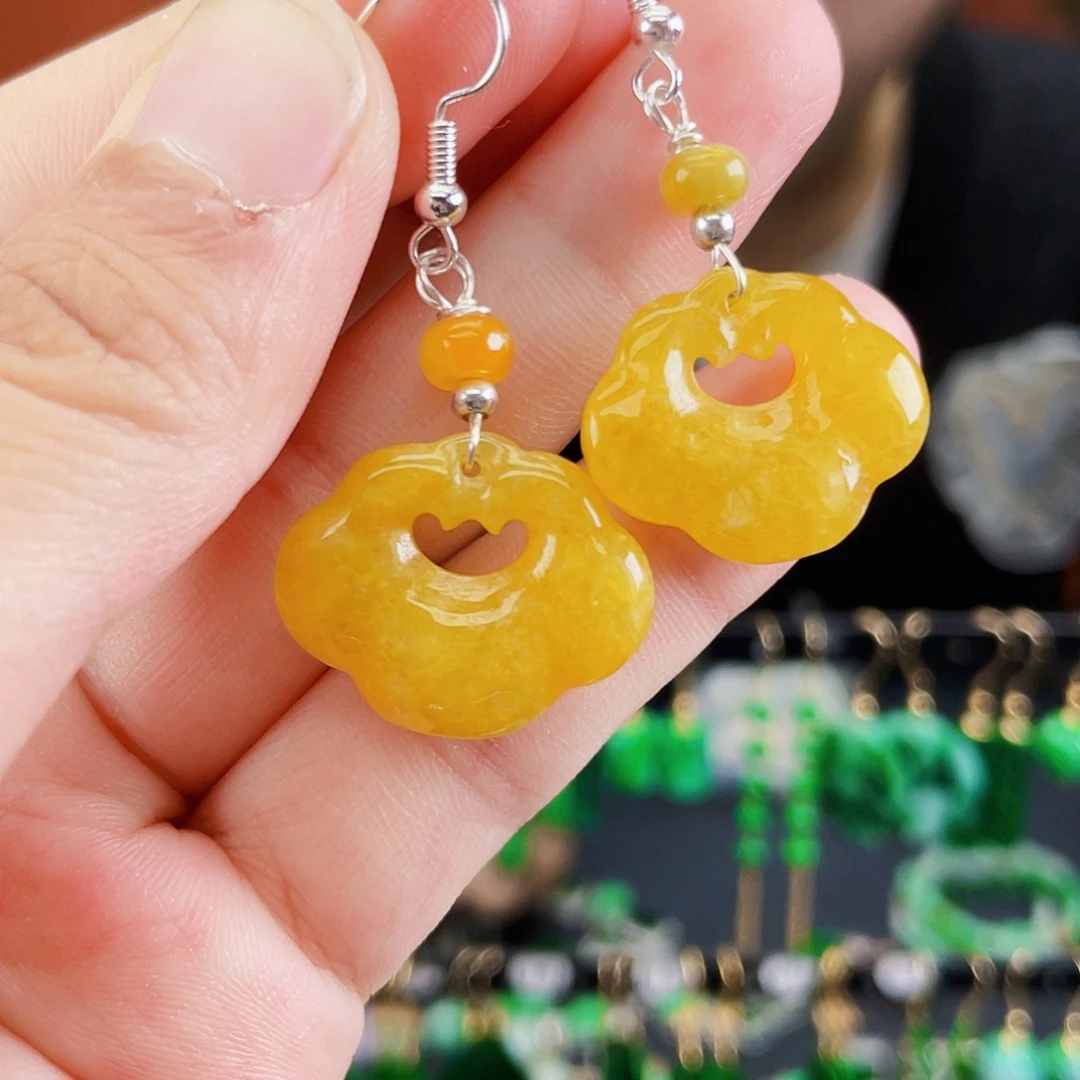 未镶嵌翡翠耳饰饰品