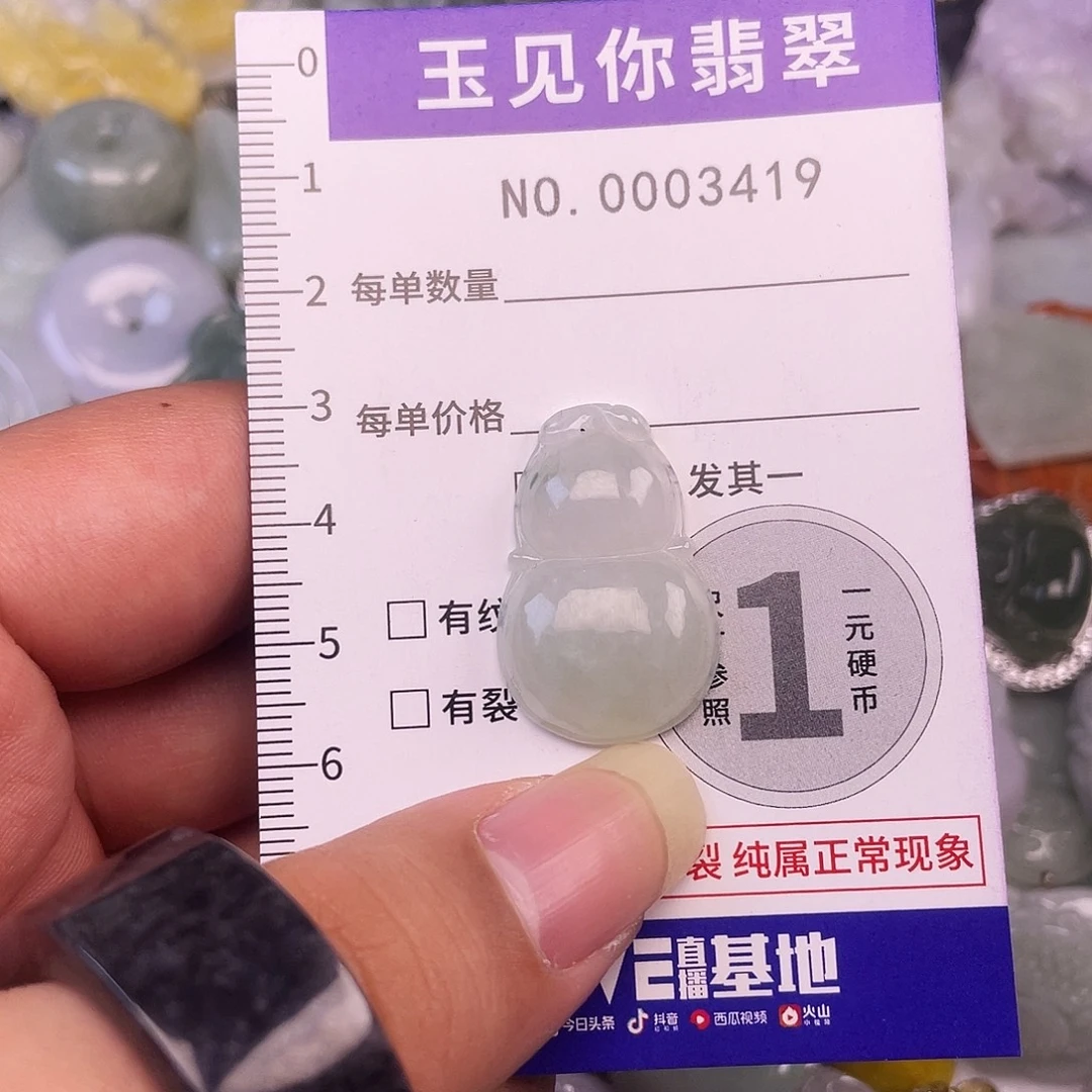 翡翠未镶嵌吊坠(不含链)