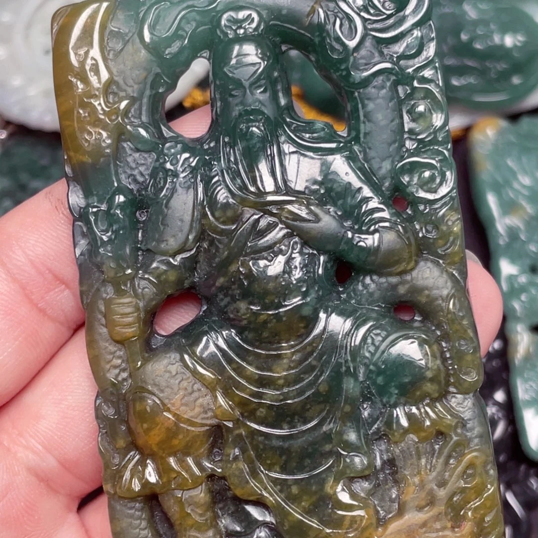 翡翠未镶嵌颈饰吊坠