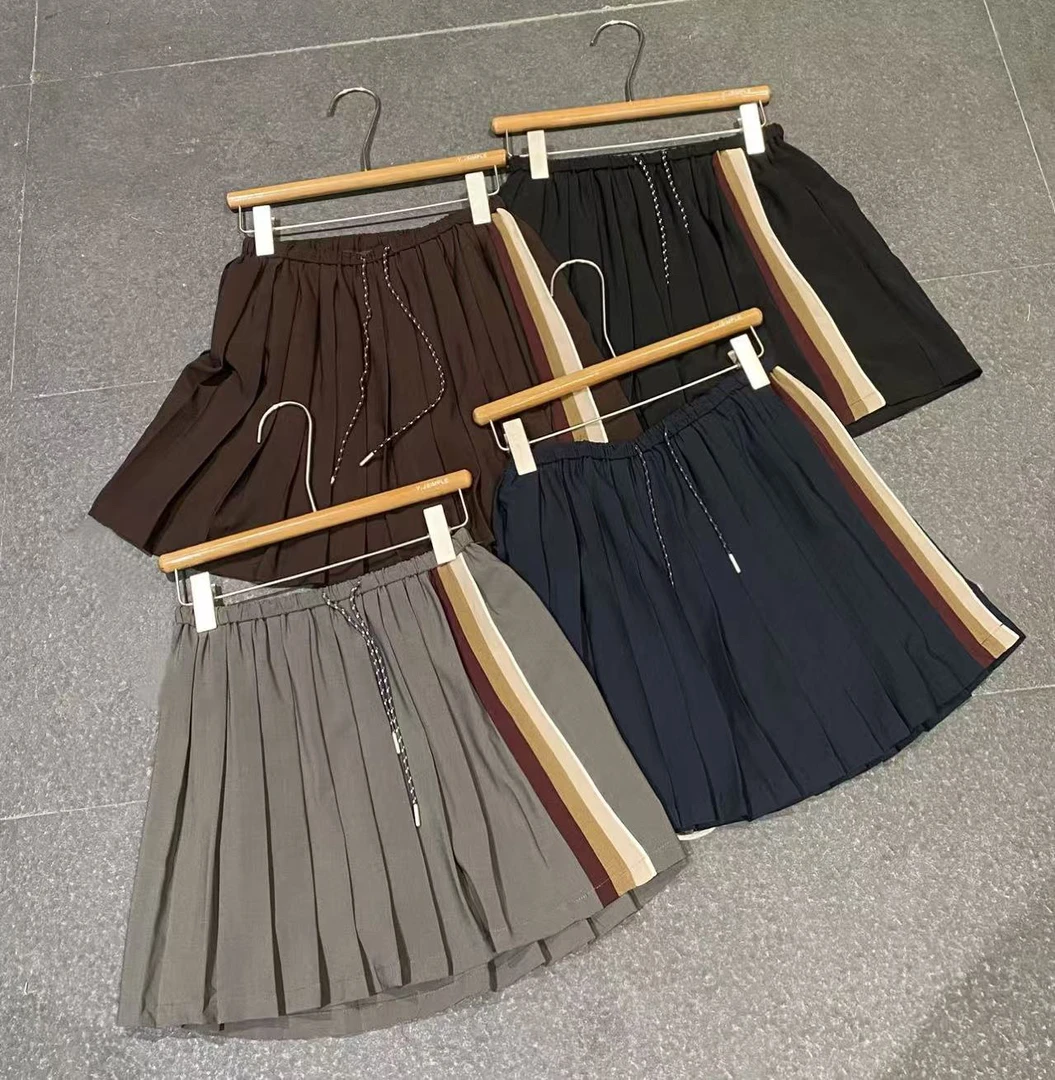 YJ#5978夏季福利高品质百褶半身短裤裙，裙长：39cm