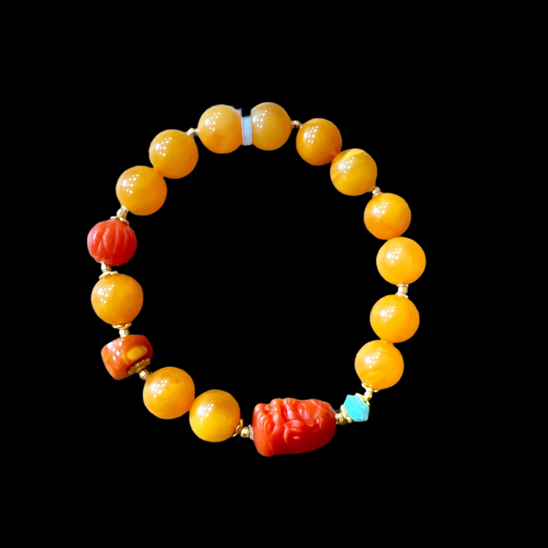 6284-蜜蜡手串（多样性发一）、