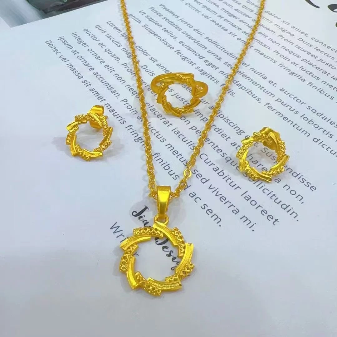 铁合金项链 gix xakil 项链 轻奢百搭圈圈环环相扣坠链金色