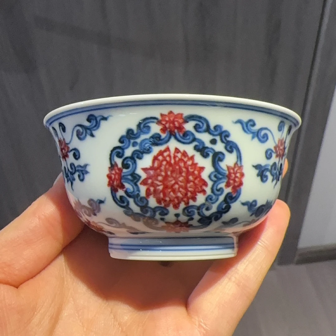 永明尚玩 团菊撇口杯