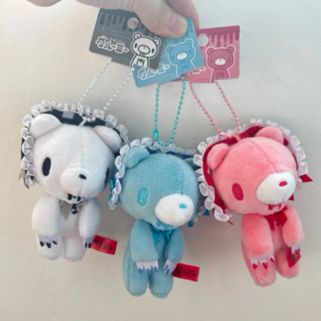 尾货gloomybear 蕾丝暴力熊 粉色 蓝色  白色 暴力熊生日礼物挂件