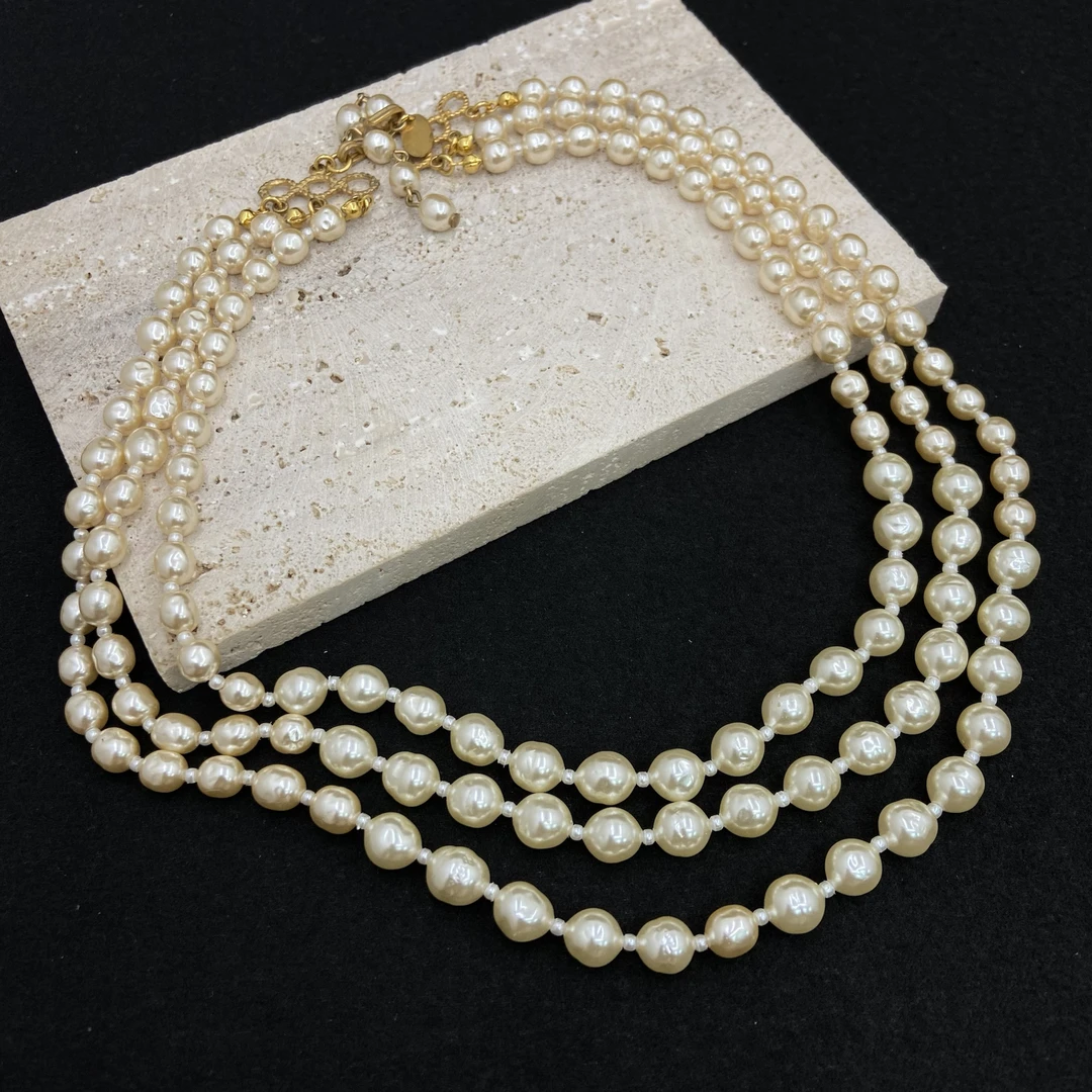 合金仿珍珠项链 【Liz璇子中古】MH多圈珠珠项链H44131无鉴赏期