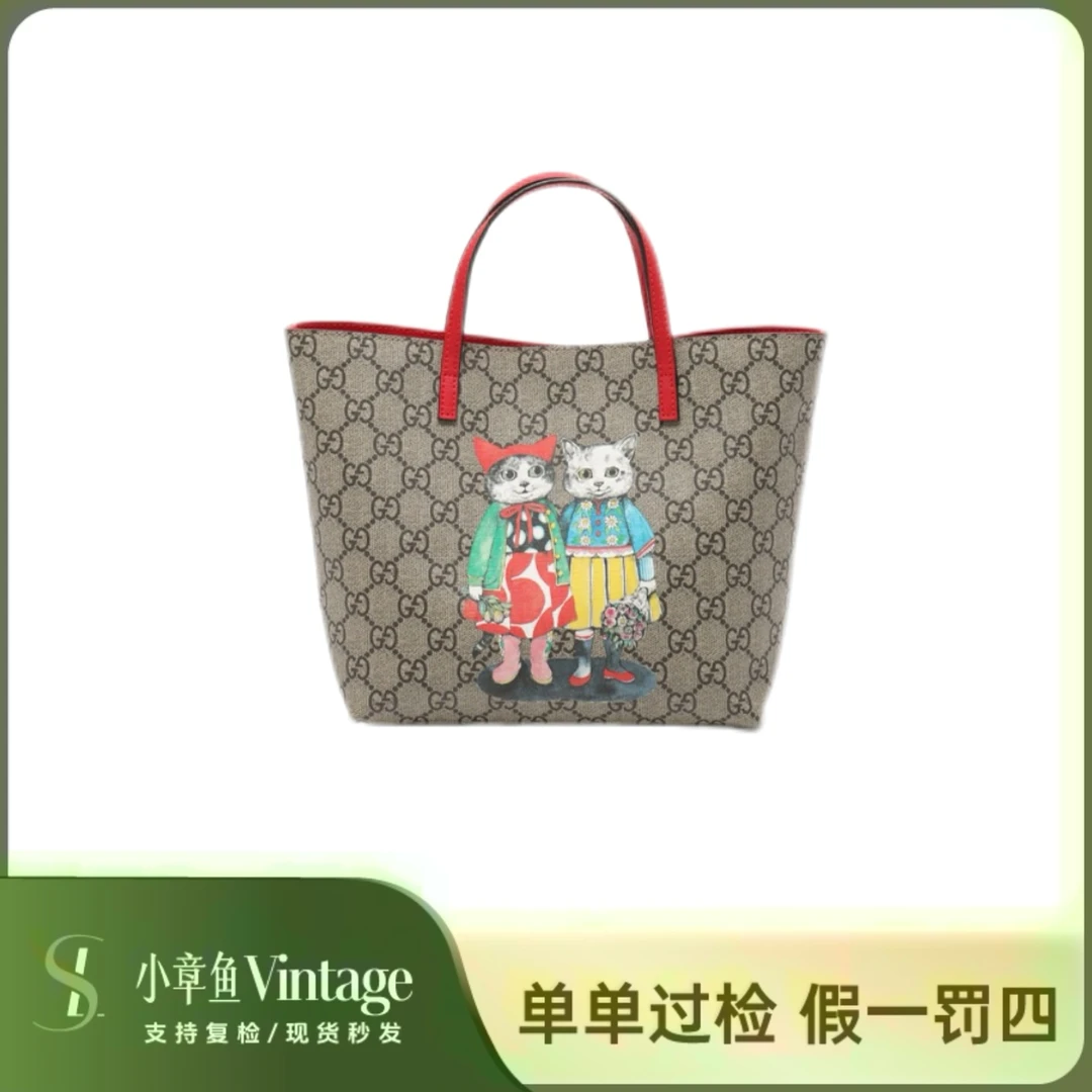 99新 GUCCI/古驰 樋口裕子联名猫咪儿童包
