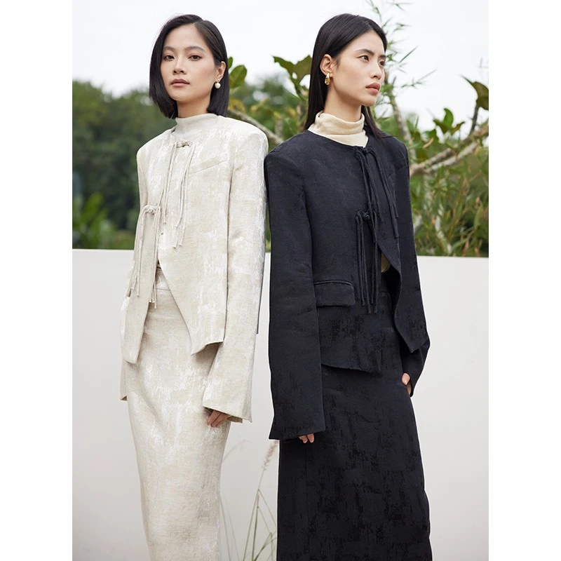 【MOVE BY】时尚百搭新中式外套半裙套装H8117 H8131