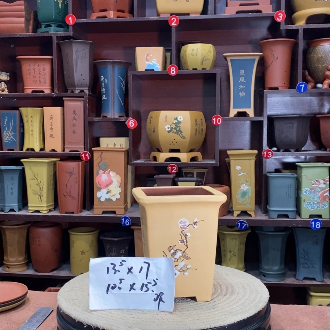 紫砂艺术紫砂花盆