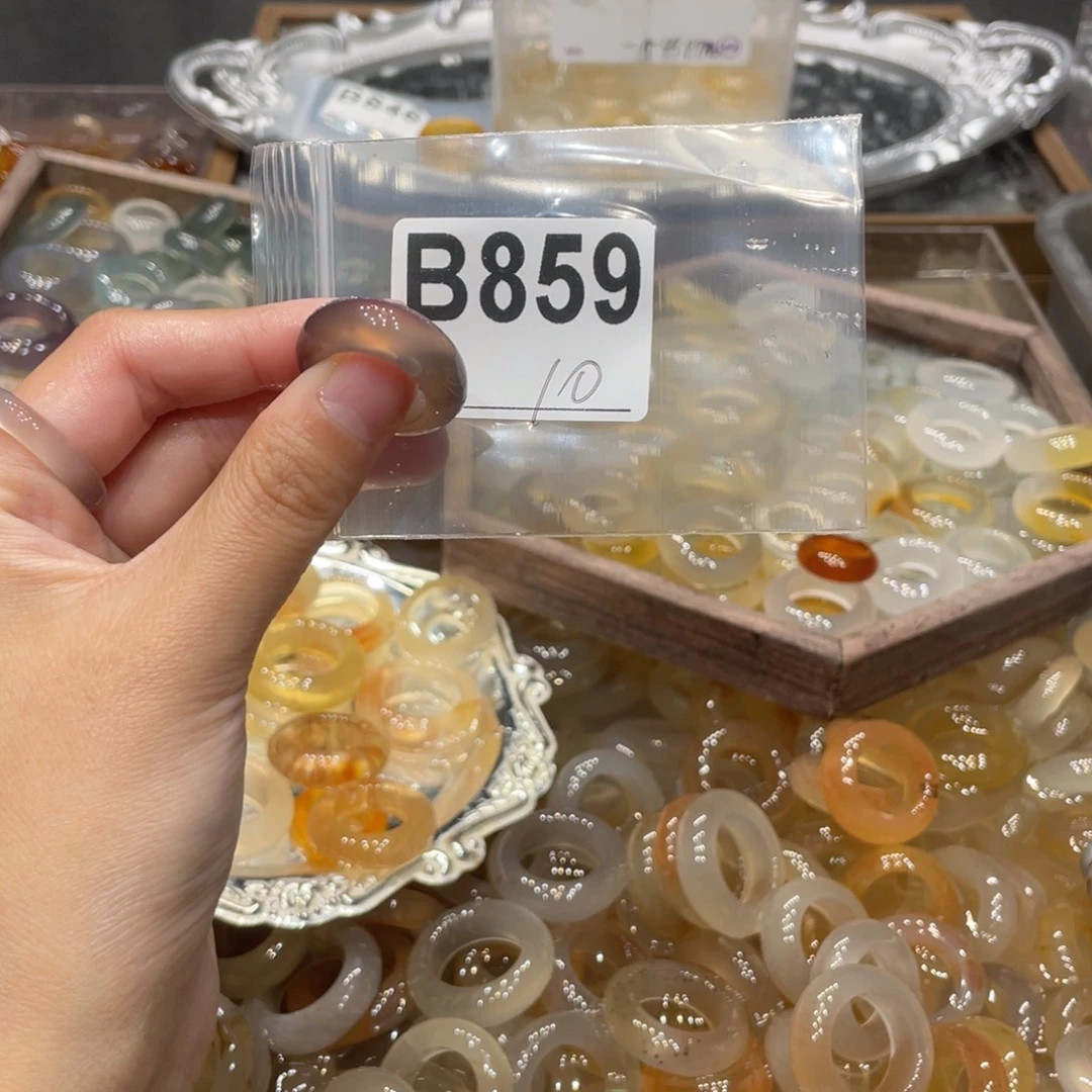 玛瑙/玉髓未镶嵌戒指859