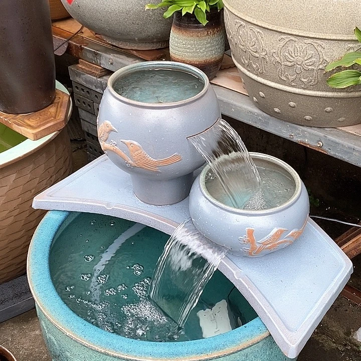 月牙板，水泵40w，两个流水罐