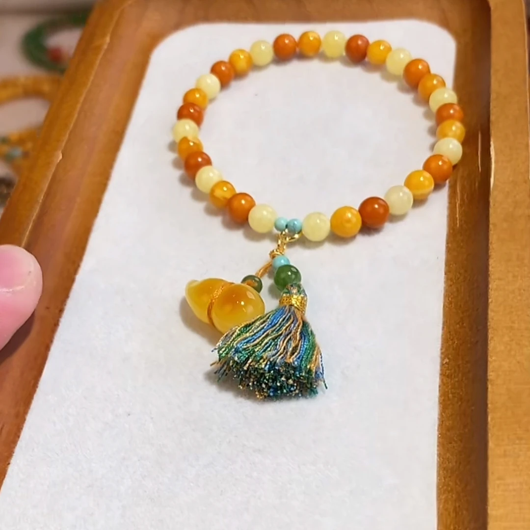 天然琥珀蜜蜡福利手串