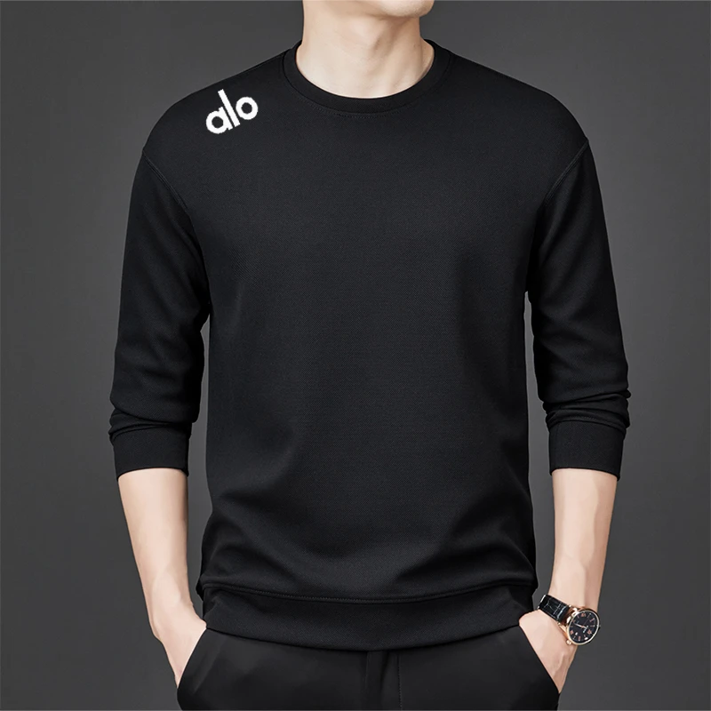 【海外撤柜】圆领卫衣男女春秋季休闲长袖重磅落肩休闲装打底