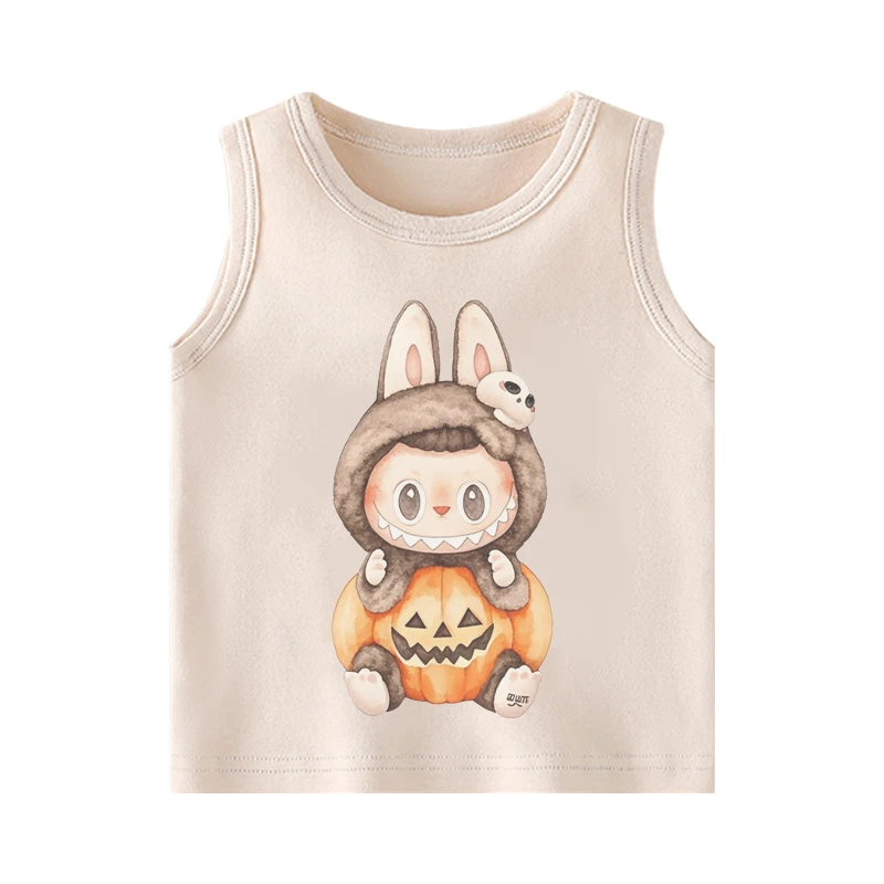 【单件装】宝宝夏季无骨透气宽松背心新生儿A类护肚居家空调服坎肩