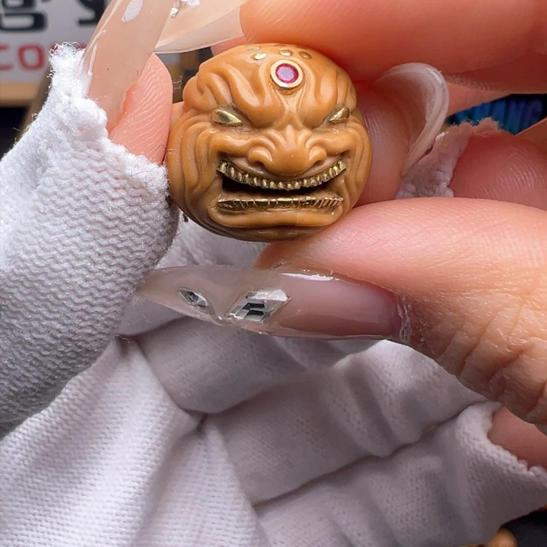 文玩核桃把件镶嵌款大牙恶僧18➕尺寸全品有正常封口线