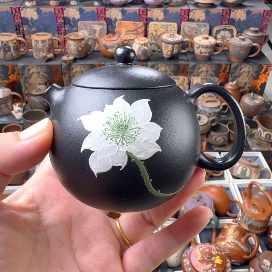 茶壶紫砂150ml原矿精工半手