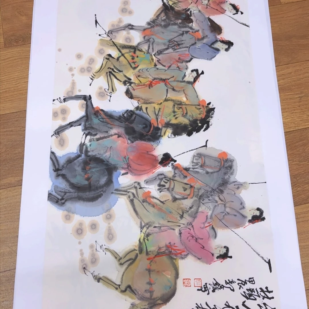 国画婚姻二平尺国画奔星视频合影