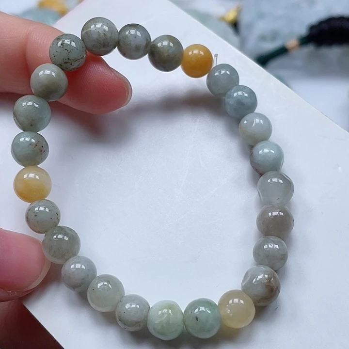翡翠未镶嵌颈饰卡7mm
