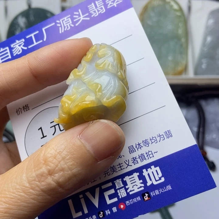 翡翠未镶嵌套链翡翠