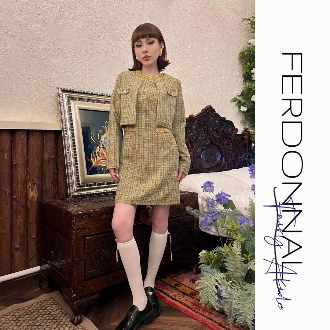 FERDONNAL新款小香风连衣裙