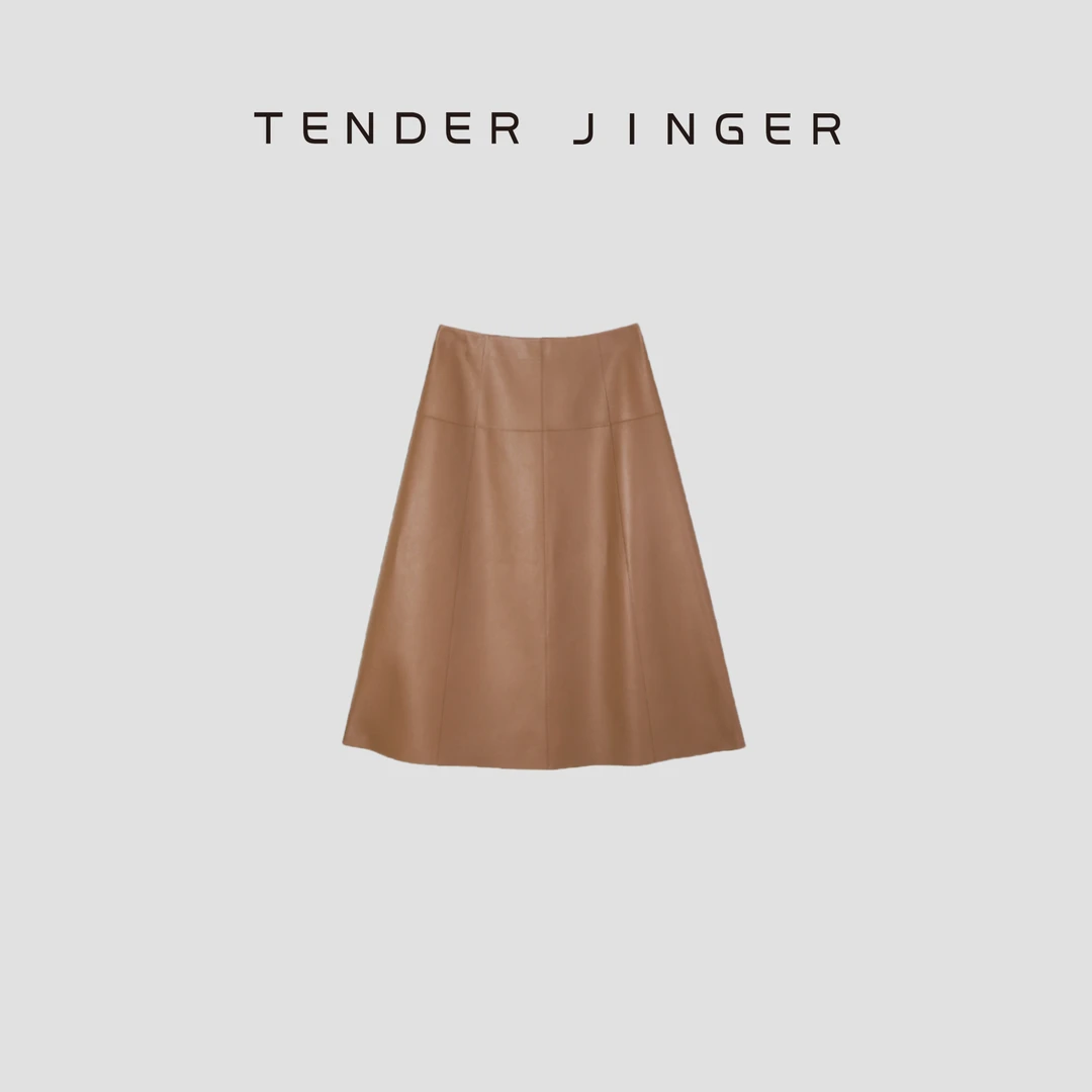 【黑标】羊皮纸小绵羊皮半裙T43MDD77848