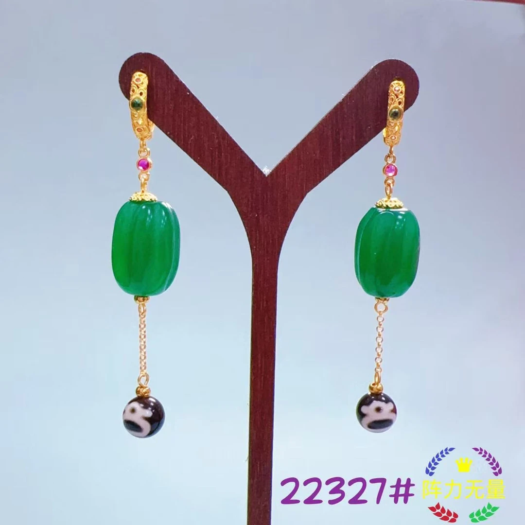 非金属珐琅耳饰 22327耳坠耳环耳钩耳饰百搭多样(发一)
