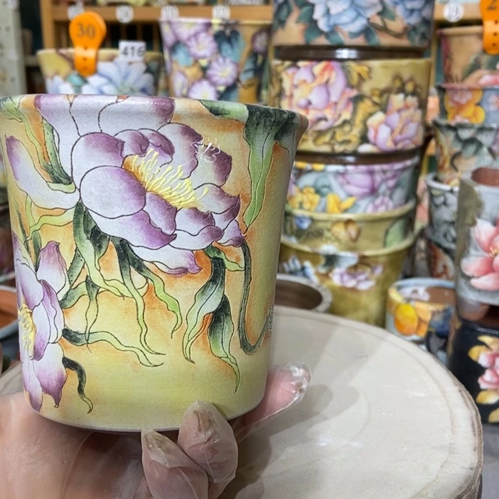 红陶景德镇艺术手绘作品