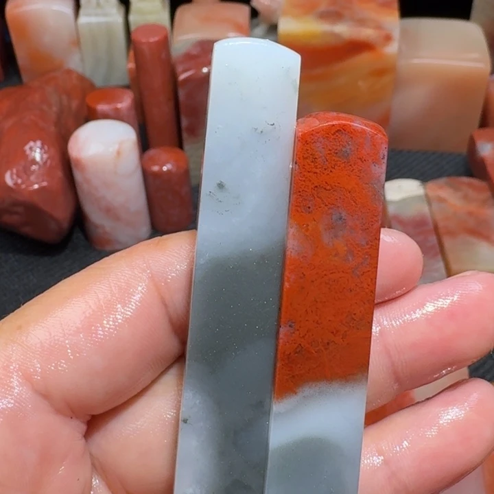 青田石印石沙****刻外地的