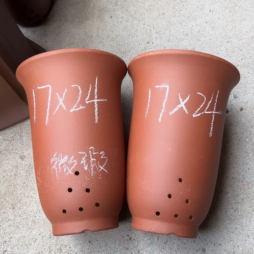 紫砂花盆宜兴紫砂花盆源头2只