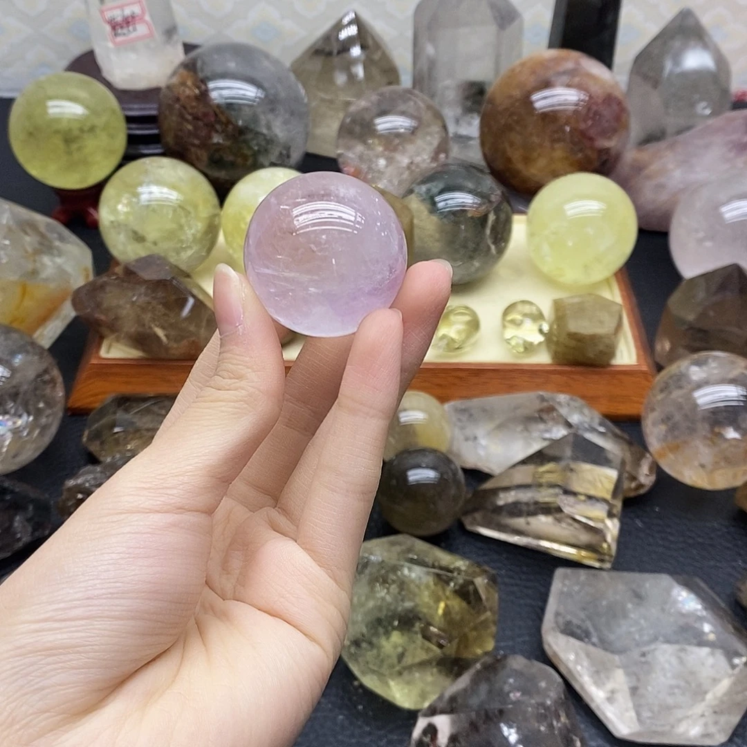 珠宝半成品水晶未镶嵌128水晶石