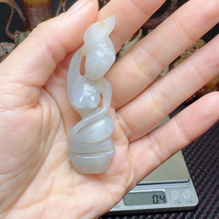 和田玉挂件未镶嵌田**型