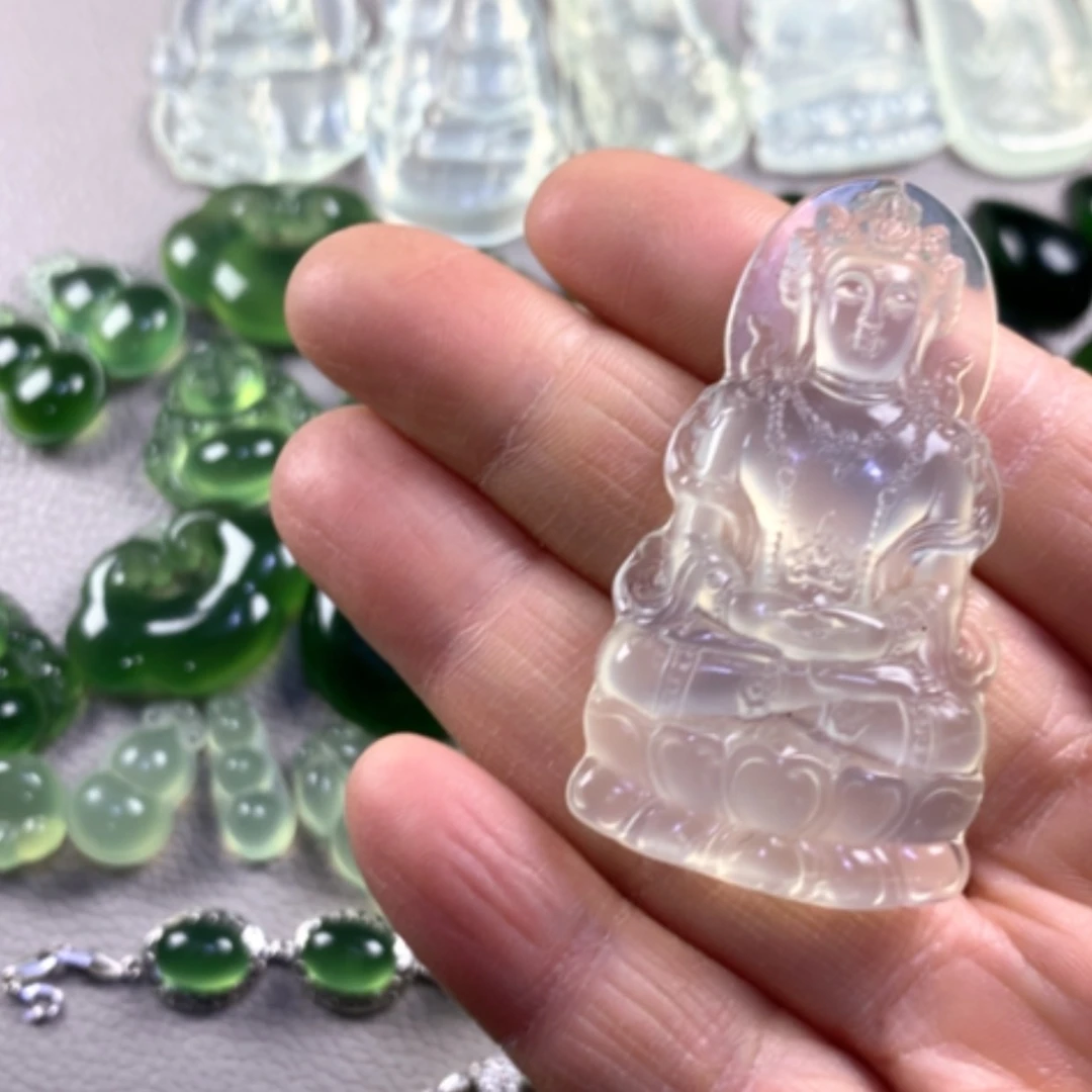 【闪购商品】蛇纹石玉岫玉未镶嵌