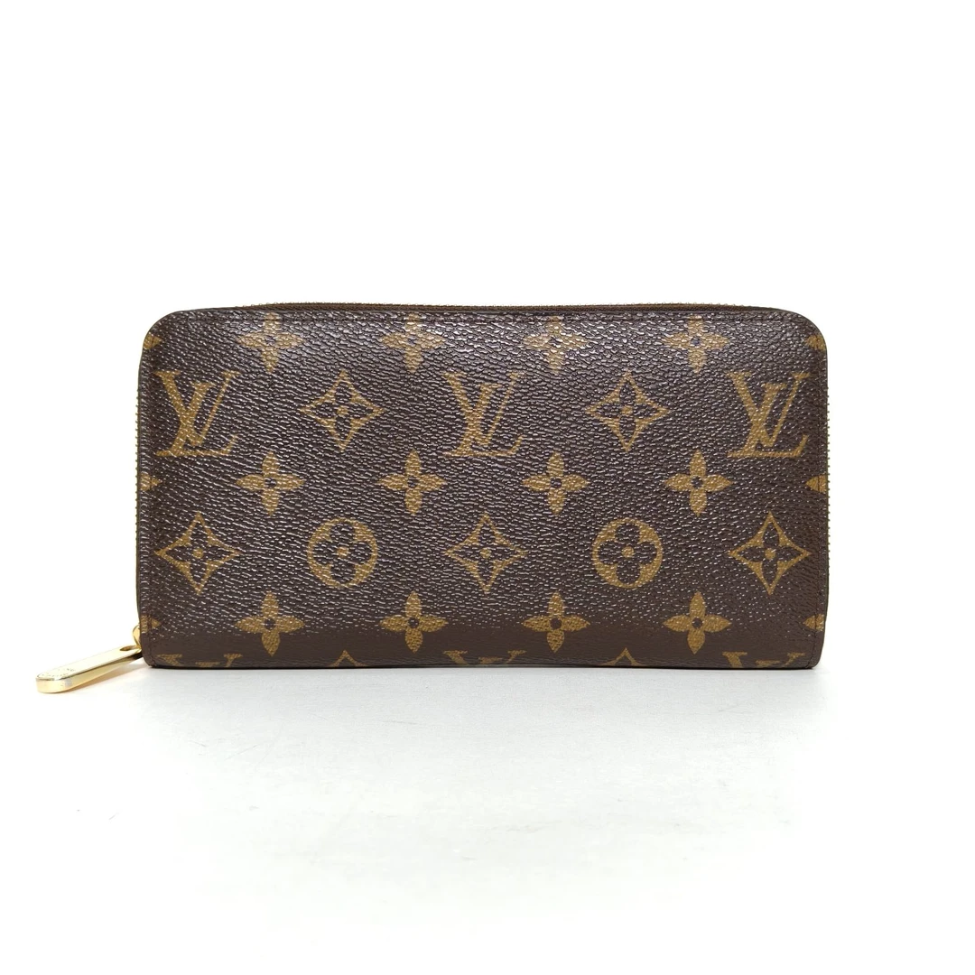95新 LouisVuitton/路易威登 花花 老花 PVC 2011 长款 拉链 钱包