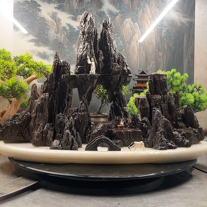 十***口青龙石材质山石景观