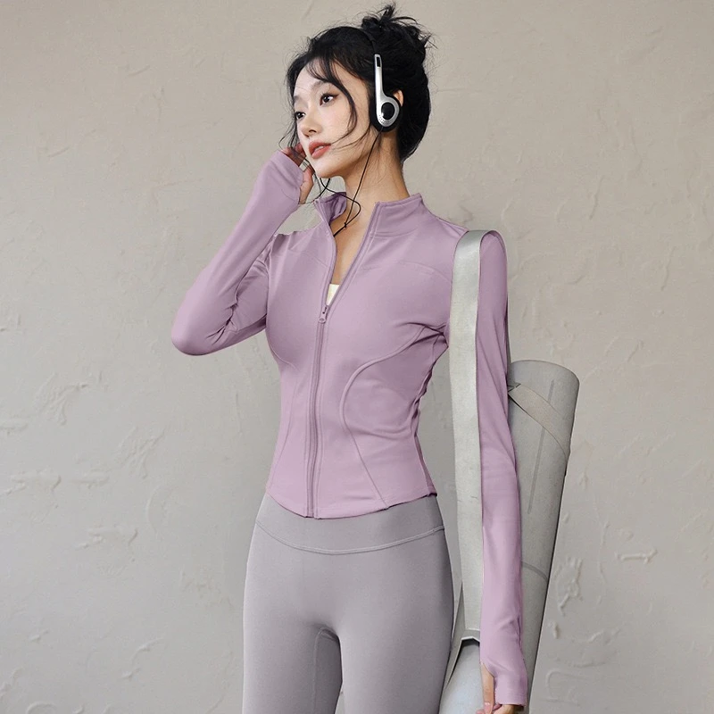 美式同款速干防晒衣长袖修身显瘦健身透气跑步户外骑行运动外套