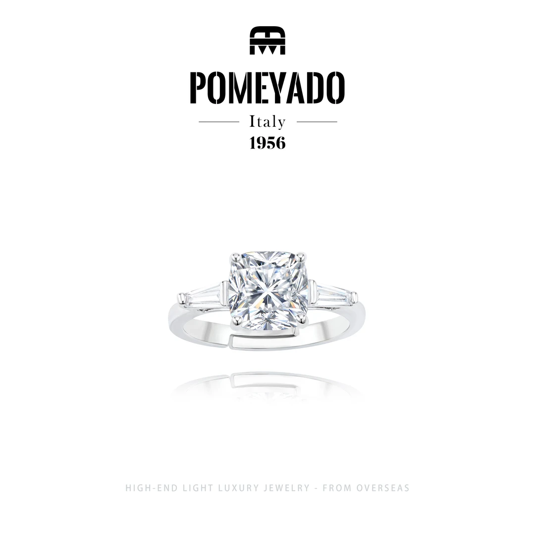 【星纪誓约】Pomeyado轻奢经典方糖戒指F4094