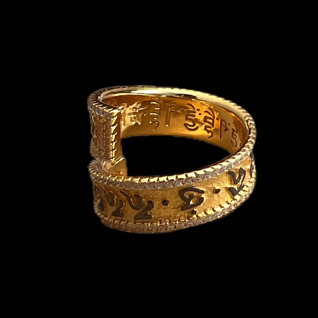 925银戒指 3874银戒指心经孤品