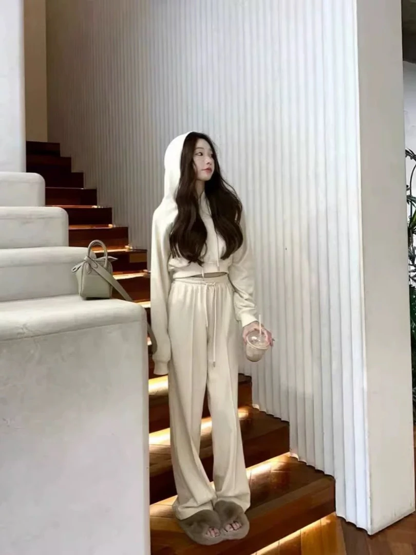 B29-女士春秋款连帽卫衣套装