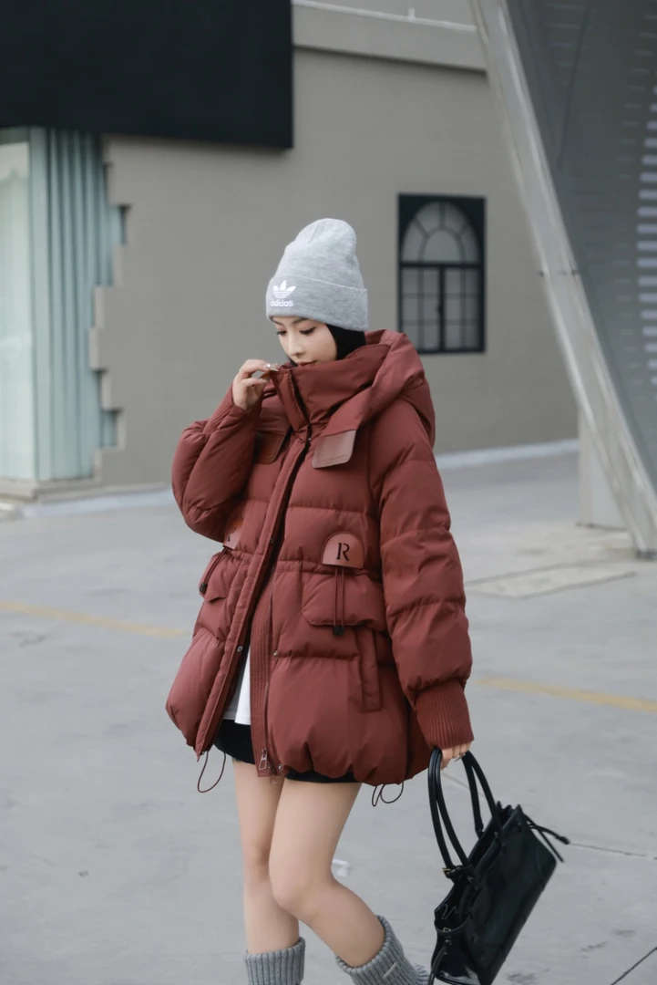 蔓如依#9830超级爆款#女士中长款羽绒羽绒服
