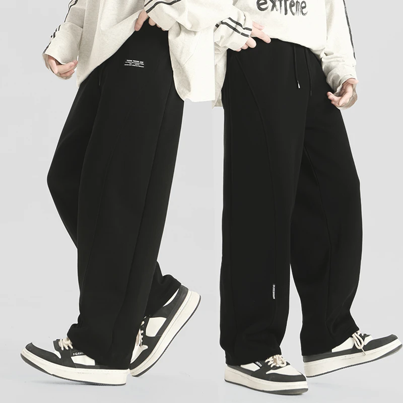 直筒裤加肥加大春季裤子中大童运动长裤大码男孩休闲卫裤99284