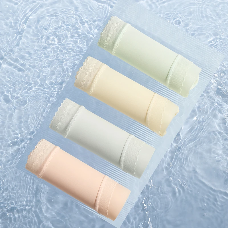 芬腾冰丝面膜裤透气10A抗菌超薄加宽腰头舒适中腰女士内裤