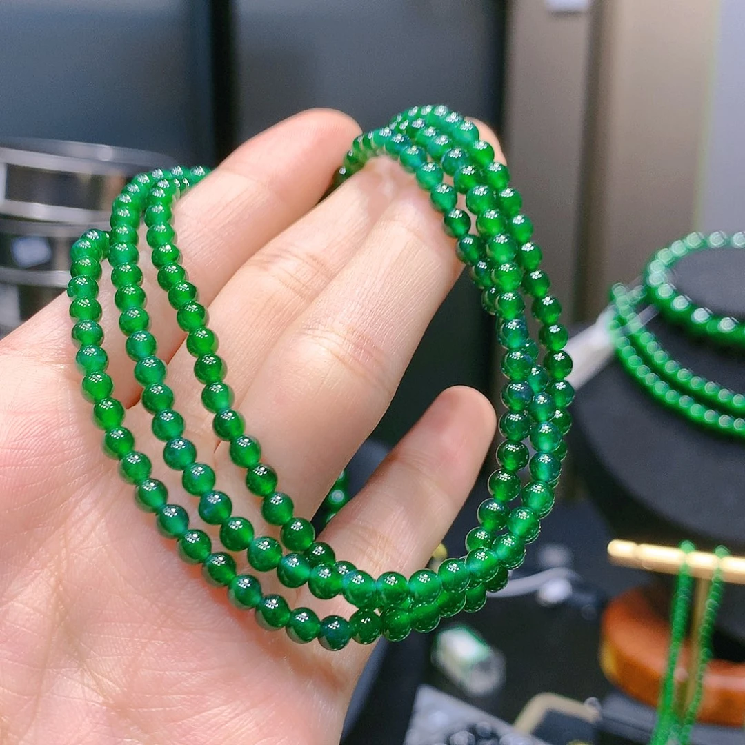 翡翠手串未镶嵌8甄选qj