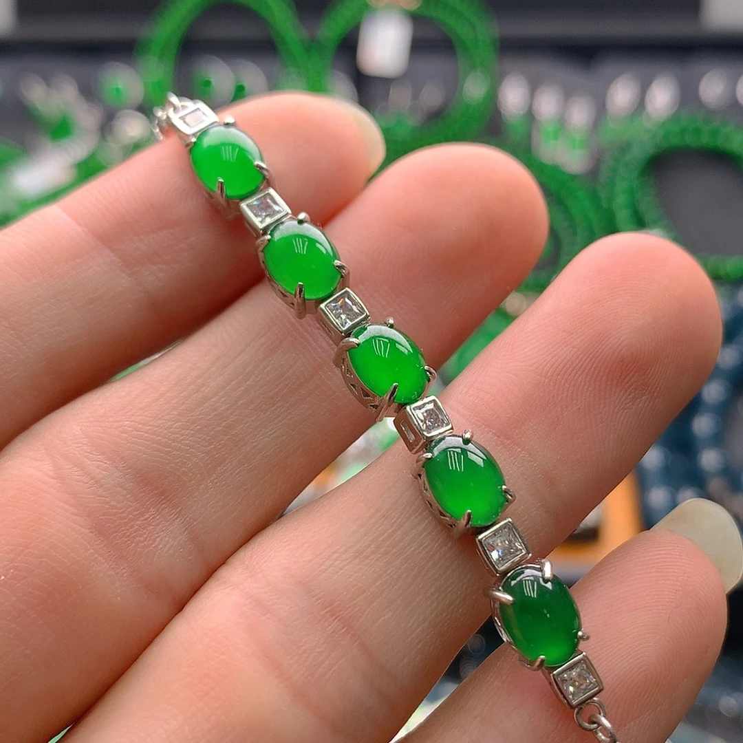 未镶嵌手链翡翠翡翠