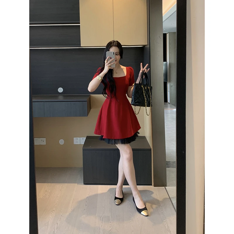 XINYI【子义严选】春夏重磅西装连衣裙收腰显瘦氛围感X625Q03338