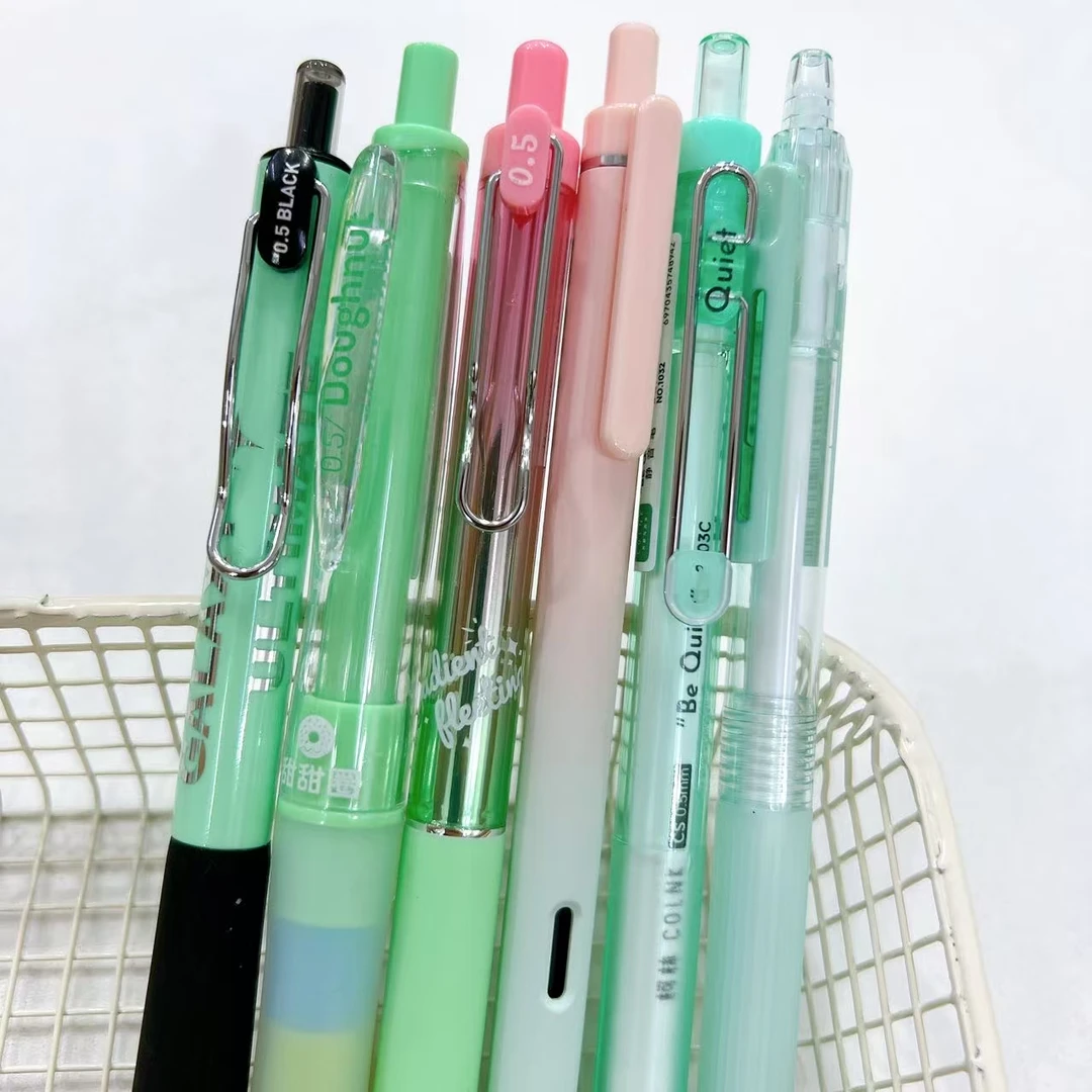 【黑墨/6支】A07果绿杆,甜甜圈流光极光静音..掉封蜡不售后