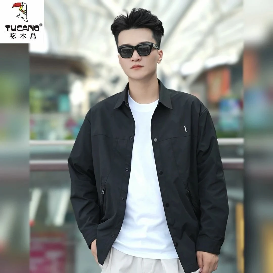 TUCANO/啄木鳥2025秋季新款男士翻领休闲夹克外套时尚潮流百搭