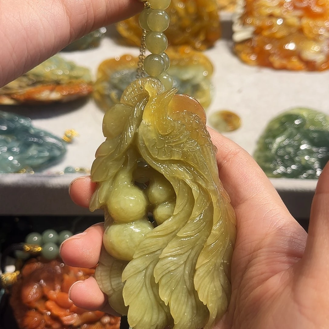 岫玉未镶嵌毛衣链