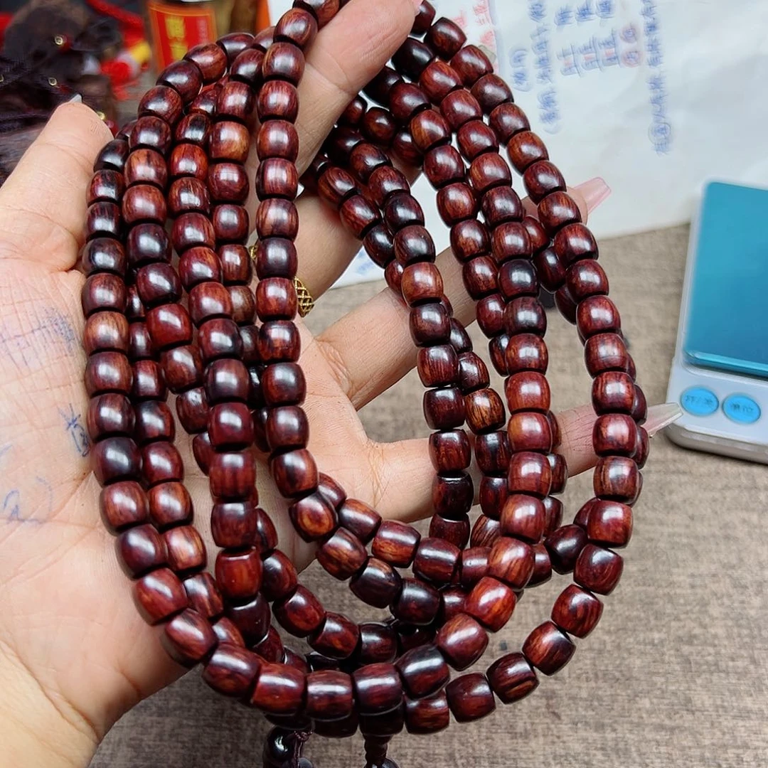 木海南红降黑金直切8.8直切108颗微瑕